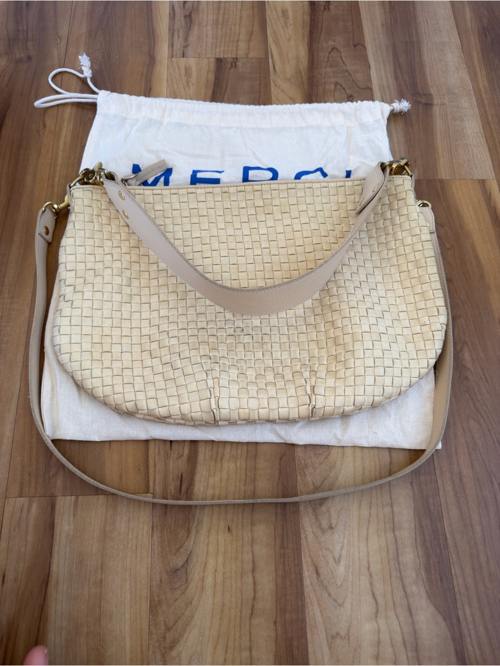 Clare V Moyen  Shoulder Bag in Cream - Picture 2 of 8